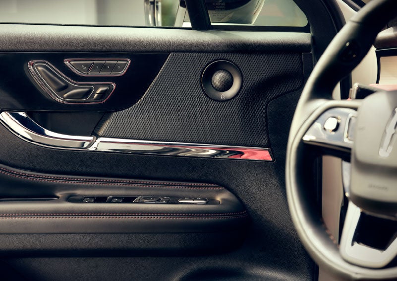 An audio speaker is shown in the driver's side door of a 2024 Lincoln Corsair® SUV. | Sedano Lincoln in La Mesa CA