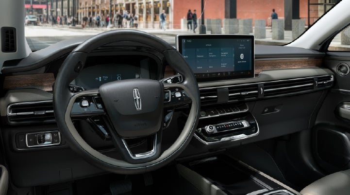 The center display of the 2026 Lincoln Corsair® SUV is showcased with its SYNC® 4 capabilities highlighted. | Sedano Lincoln in La Mesa CA