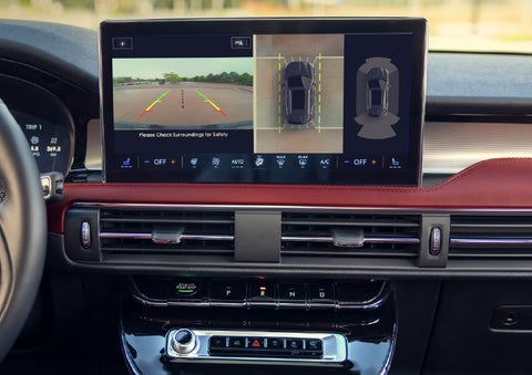 The large 13.2” SYNC® 4 center display featuring 360-Degree Camera of a 2026 Lincoln Corsair® SUV is shown.| Sedano Lincoln in La Mesa CA