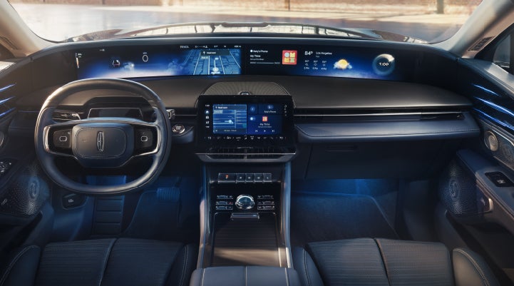 A large panoramic display is shown on the dashboard of a 2026 Lincoln Nautilus® SUV | Sedano Lincoln in La Mesa CA