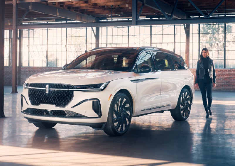 A person approaches a 2026 Lincoln Nautilus® SUV. | Sedano Lincoln in La Mesa CA
